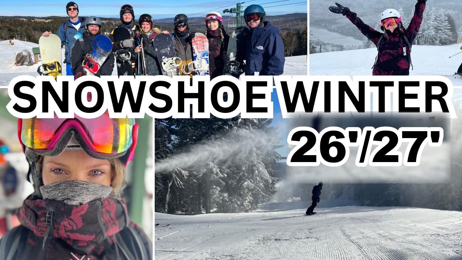 Cover photo for 2026-2027 Snowshoe Winter Event Schedule