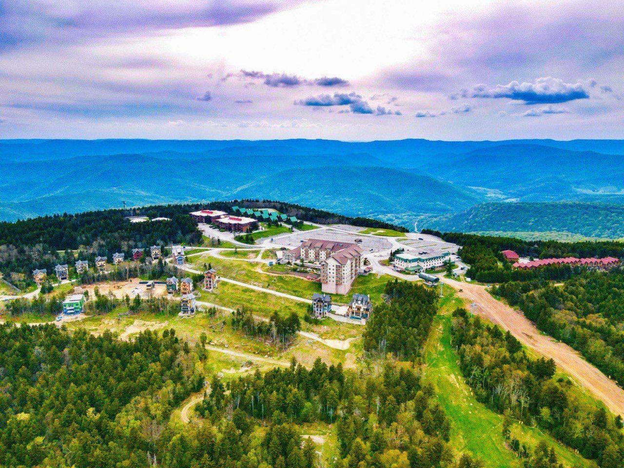 Aerial Views of Snowshoe, WV