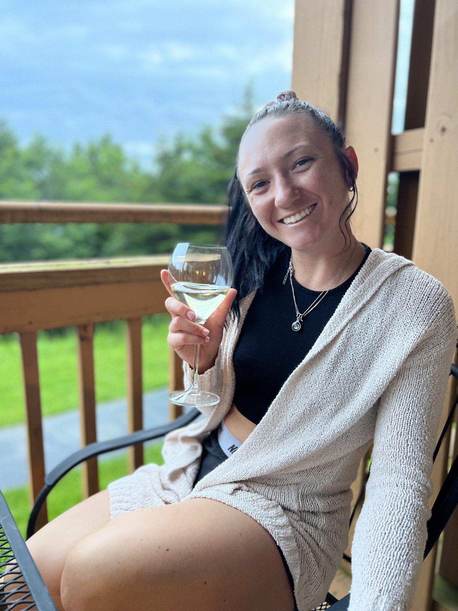 Wine on the deck