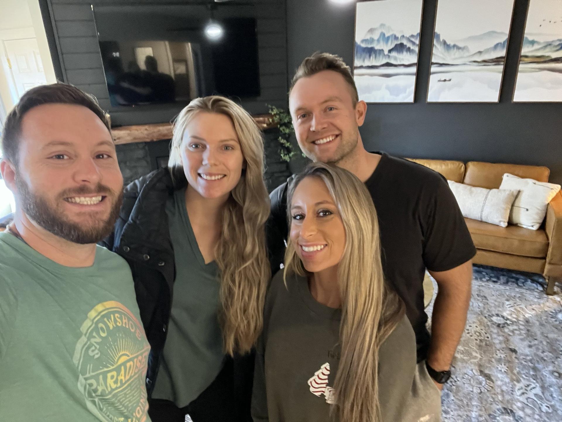 Four of us, first night