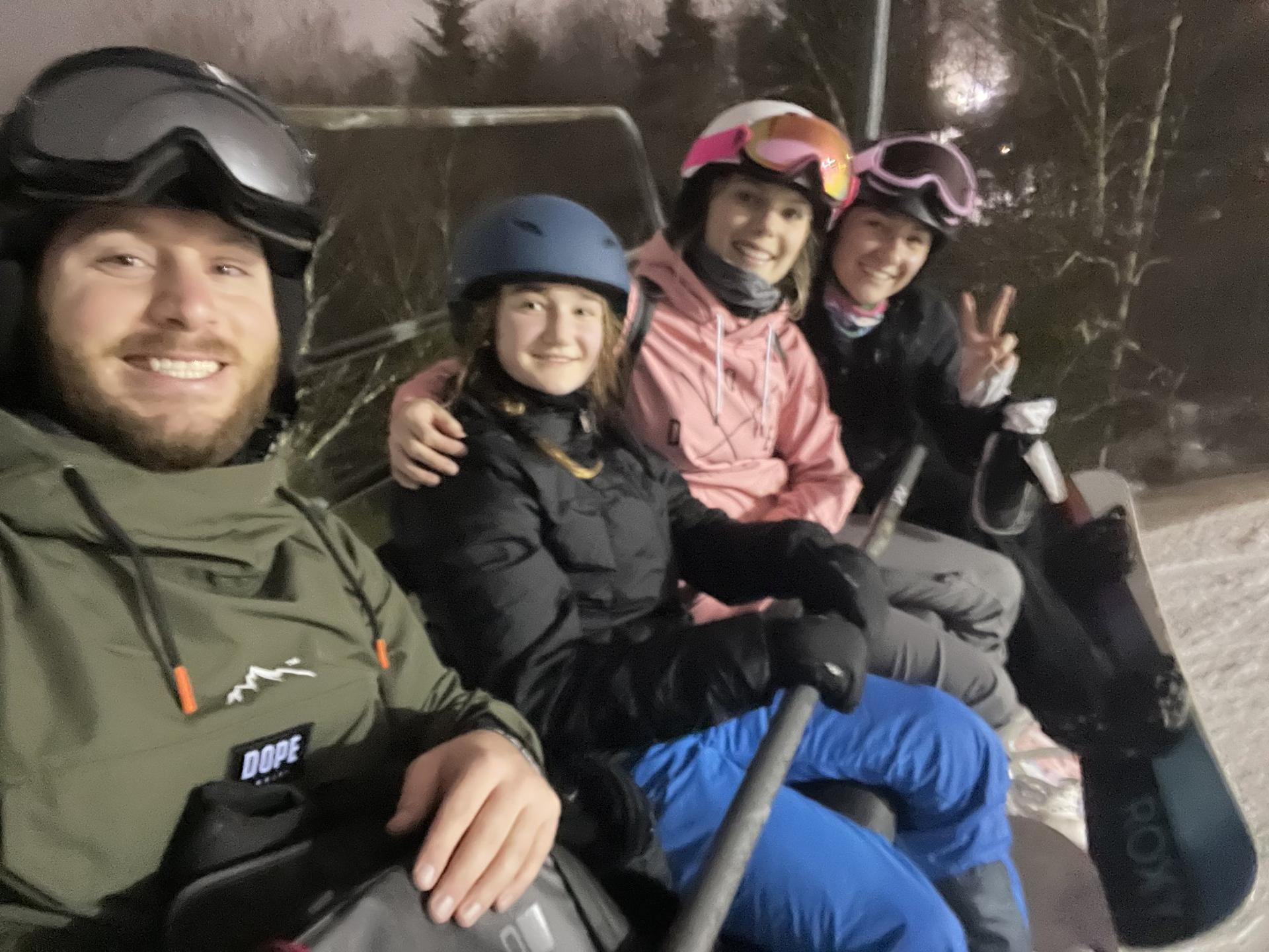 Chairlift, whole crew