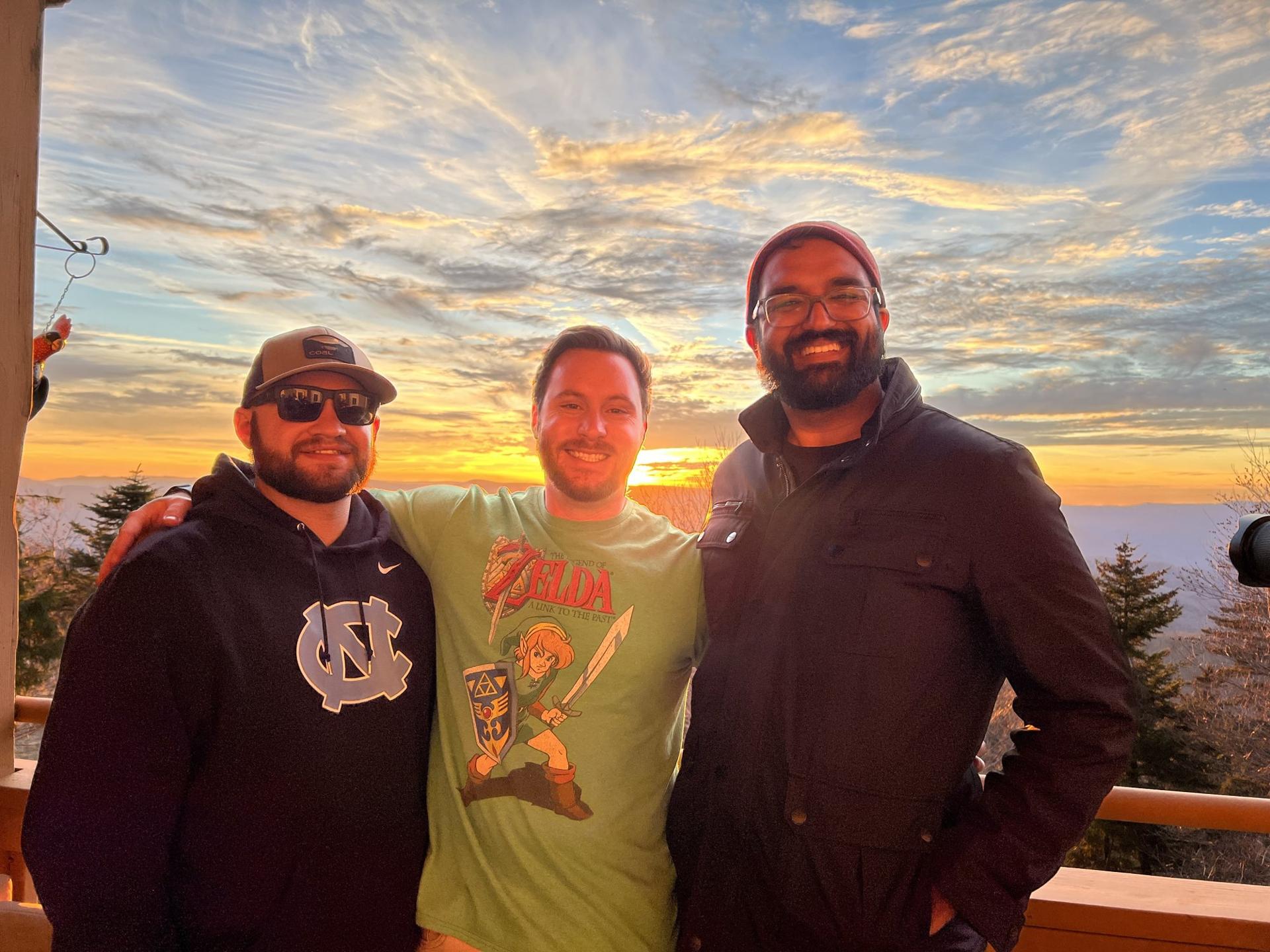 The boys and the sunset