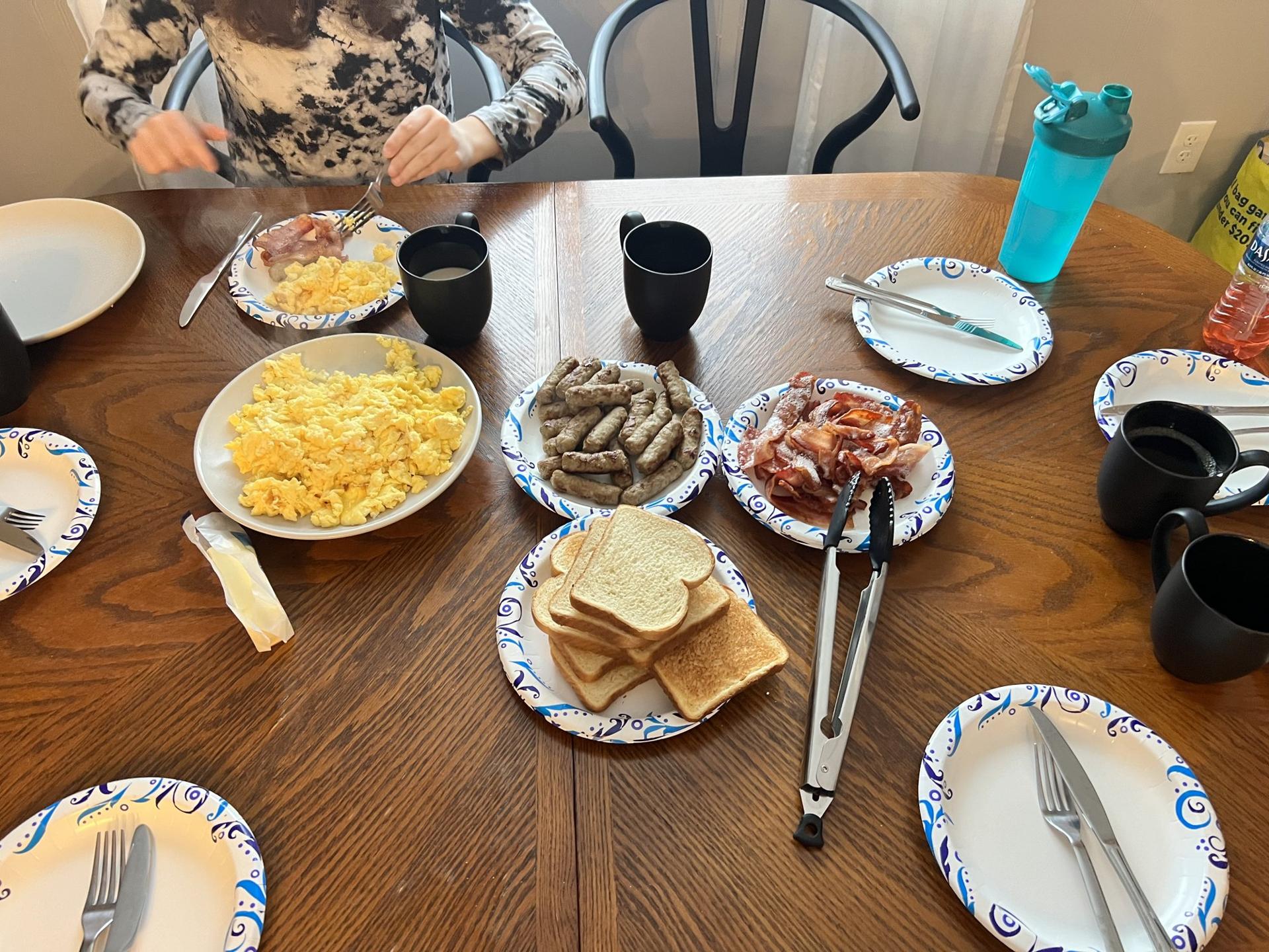 Breakfast spread