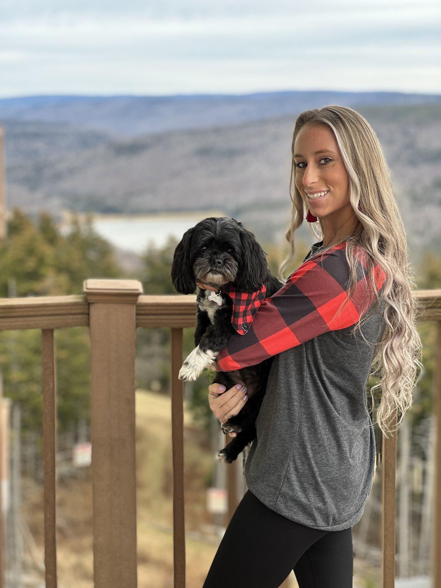 Balcony with the pup