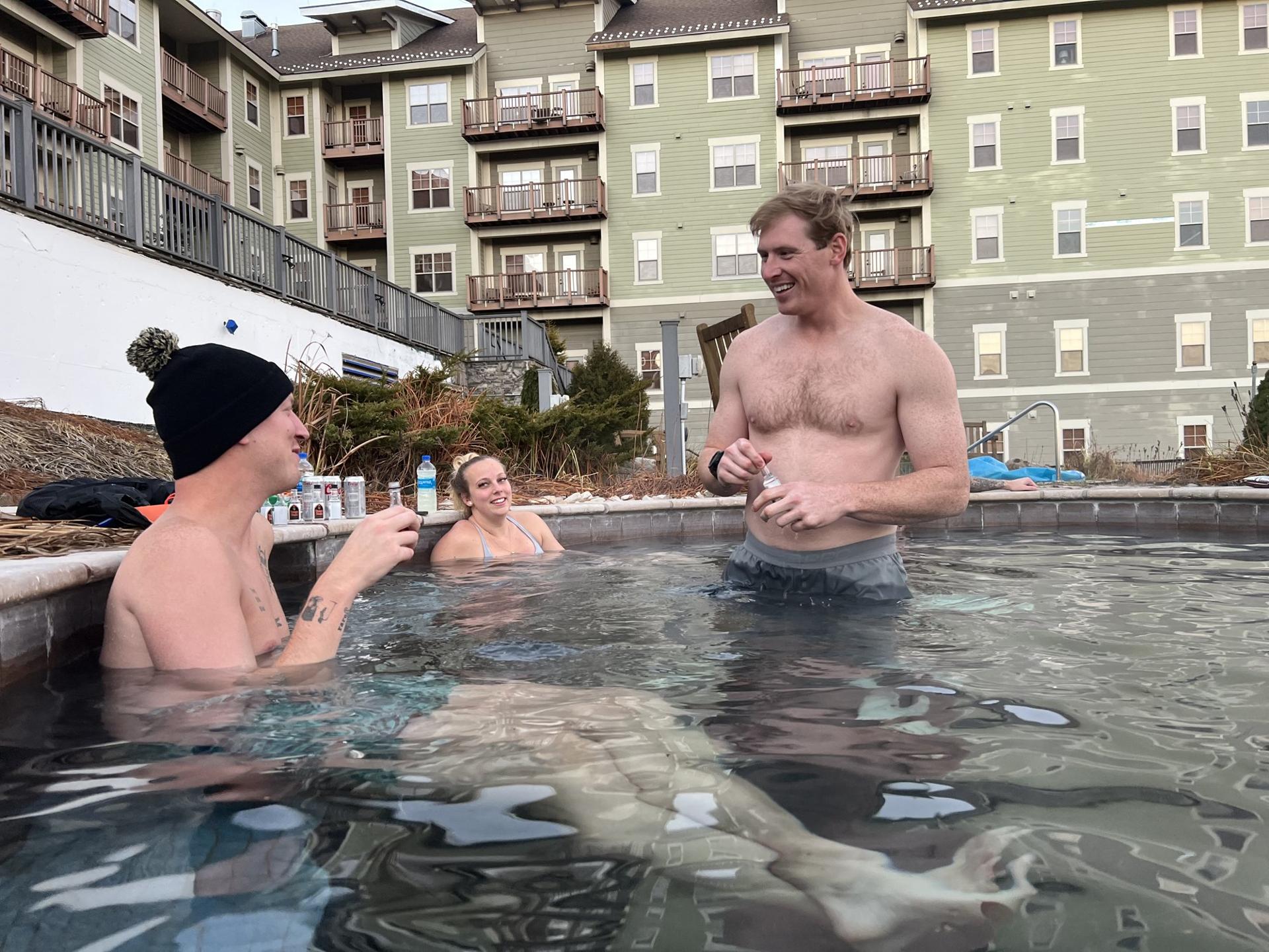 Pool day at the lodge