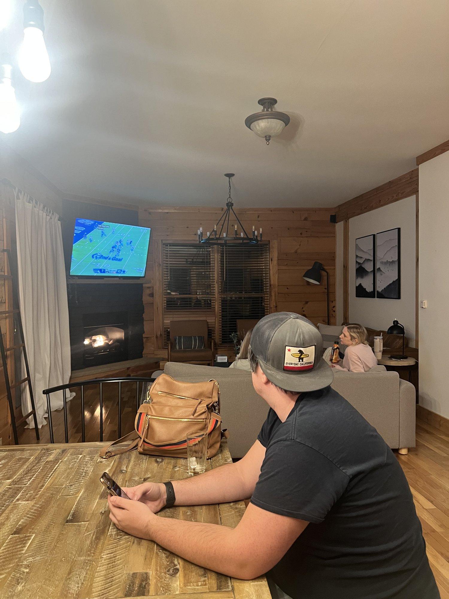 Steak night by the fire