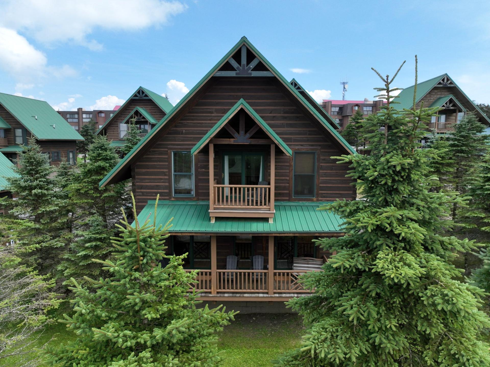 The cabin from above
