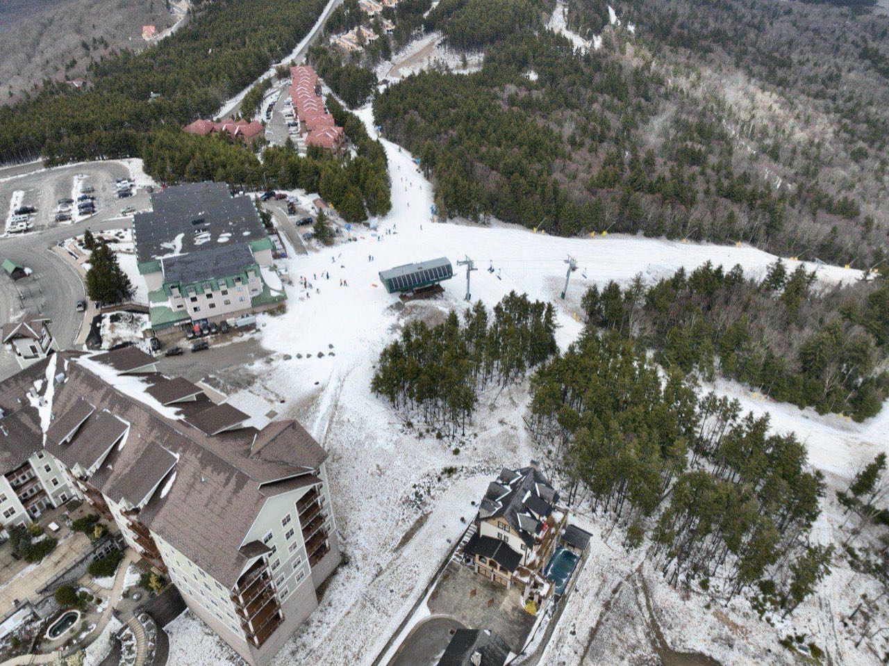 View of the Slopes in Snowshoe West Virginia
