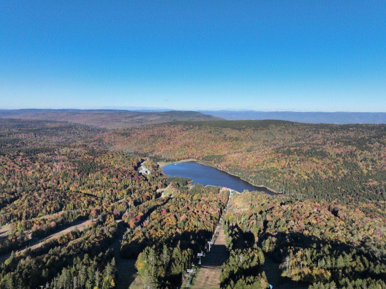 View of the Slopes in Snowshoe West Virginia