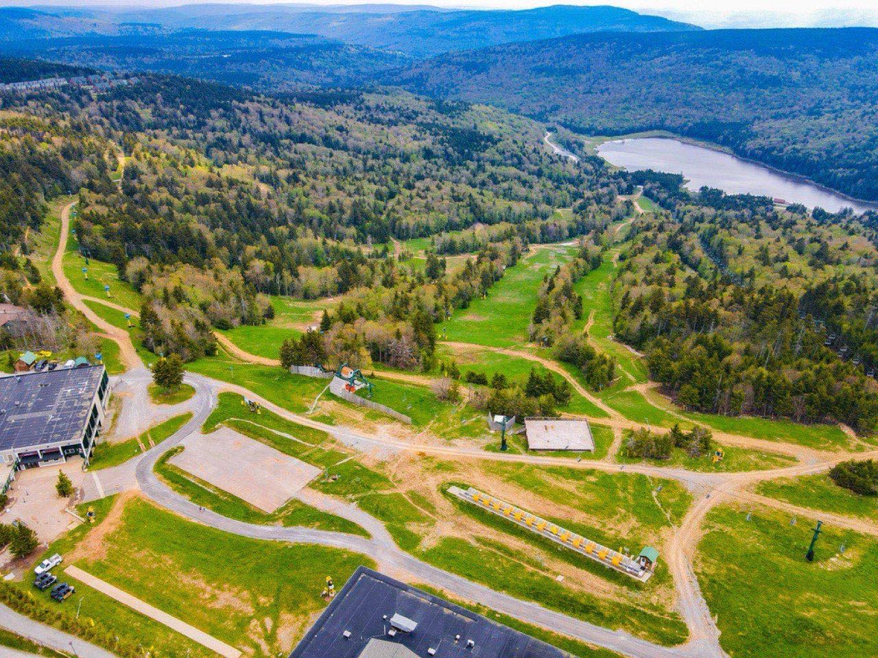 View of the Slopes in Snowshoe West Virginia