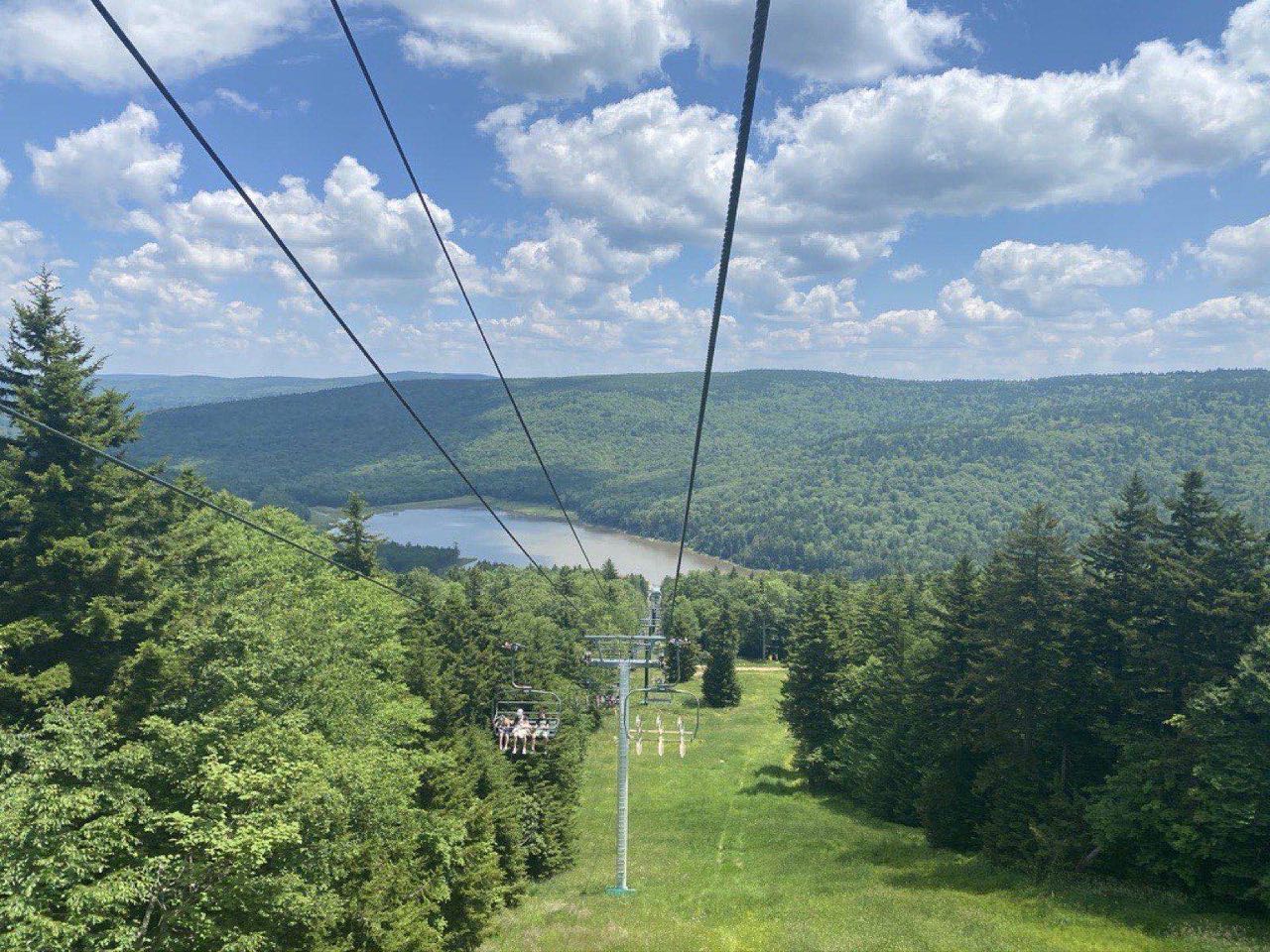 Lift Ride to Shaver's Lake